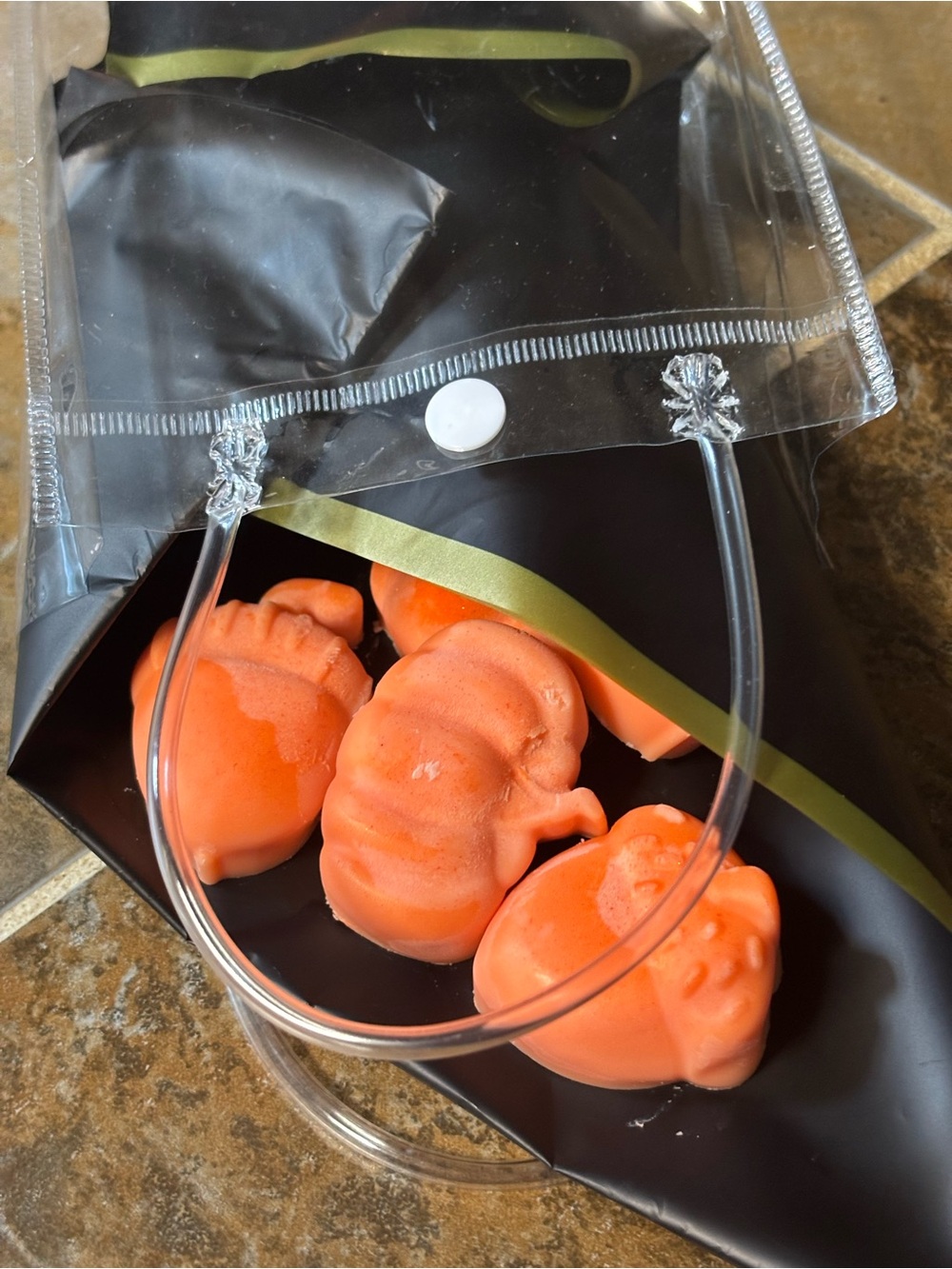 Pumpkin-Shaped Orange Wax Melts - pumpkin pie Scented Wax Cubes